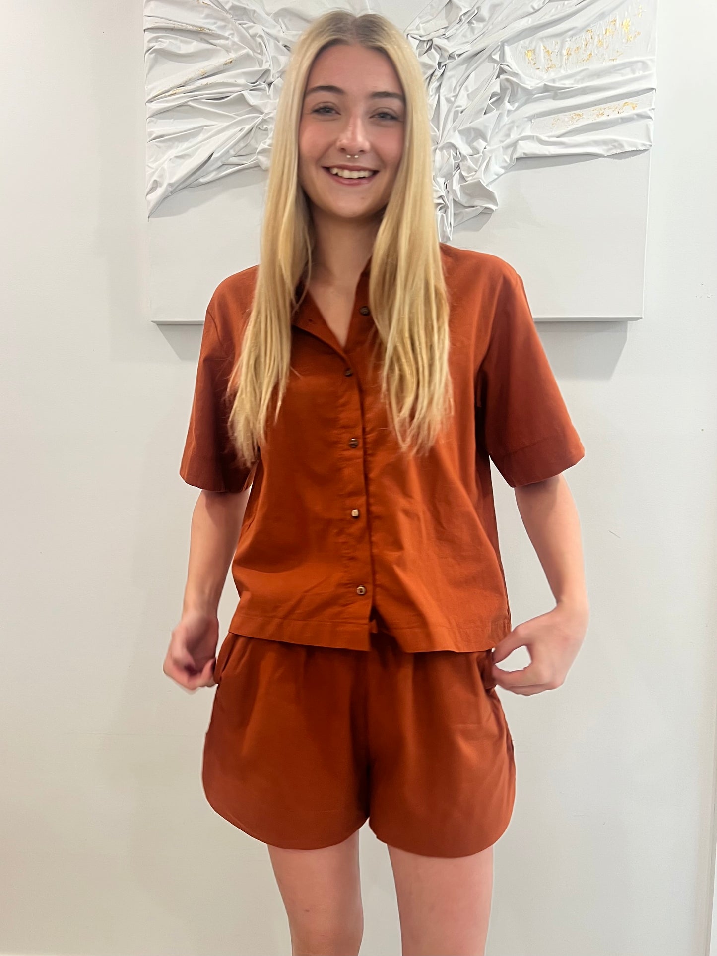 Button-Up Linen Coord