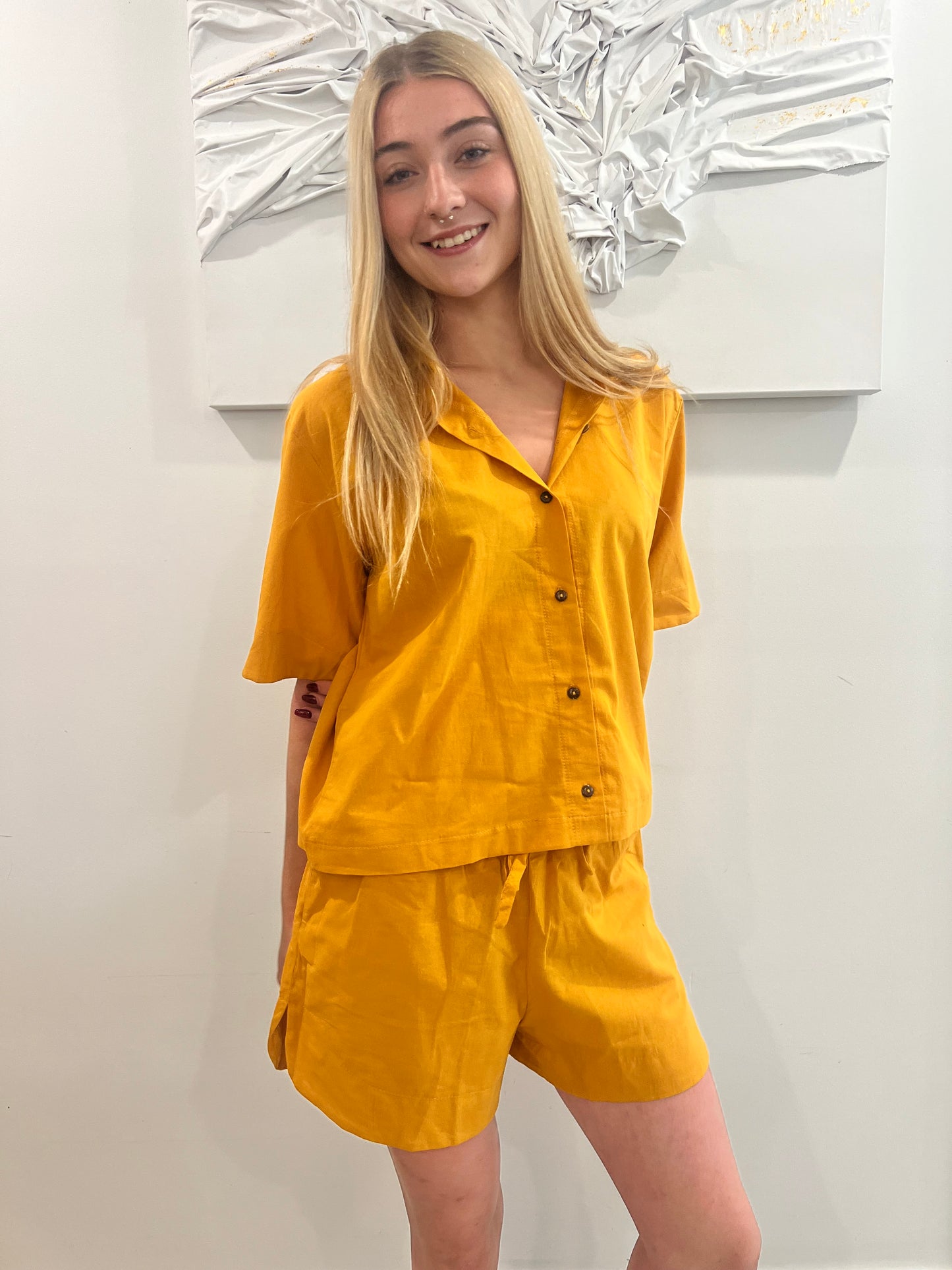 Button-Up Linen Coord