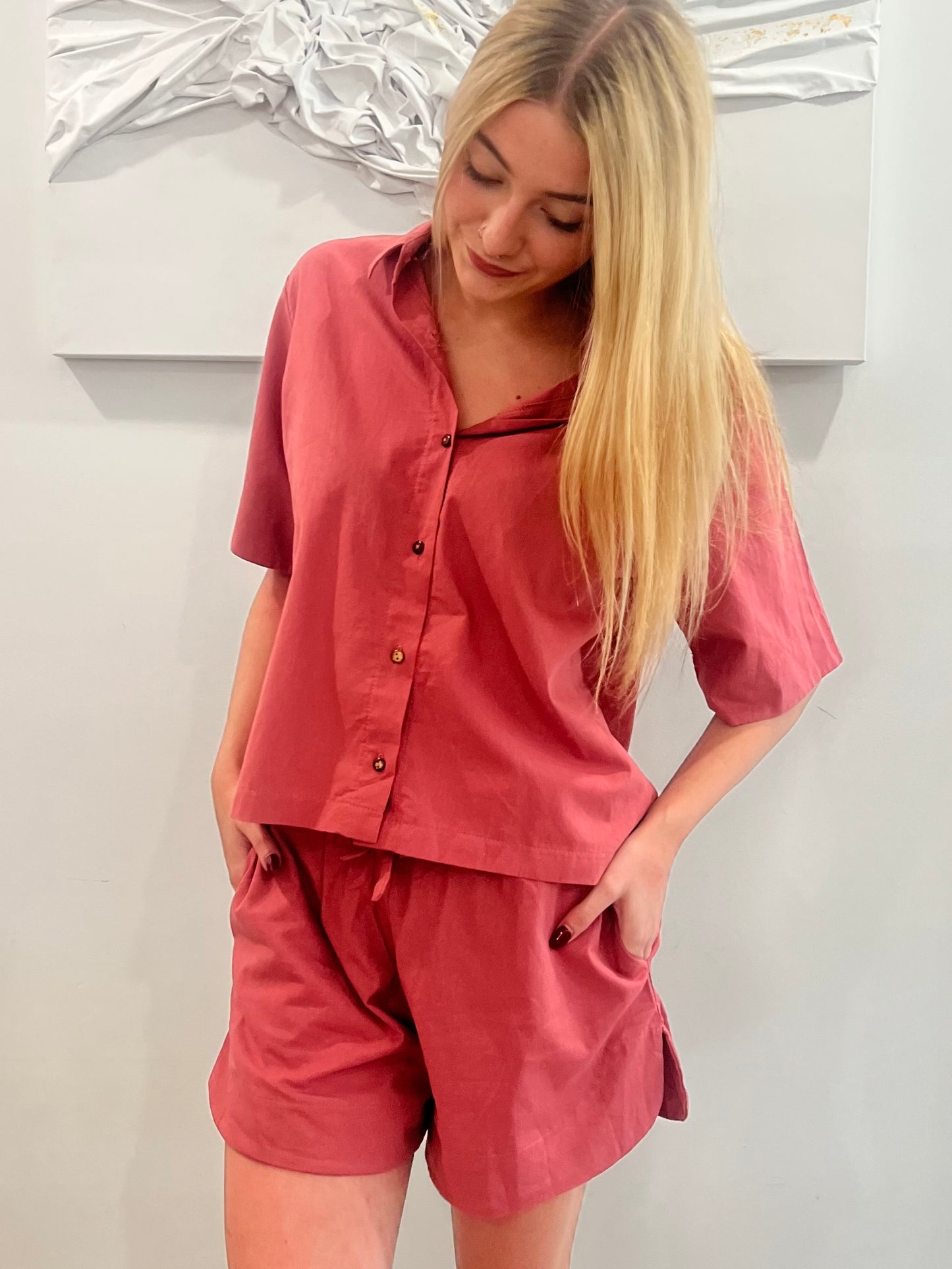 Button-Up Linen Coord