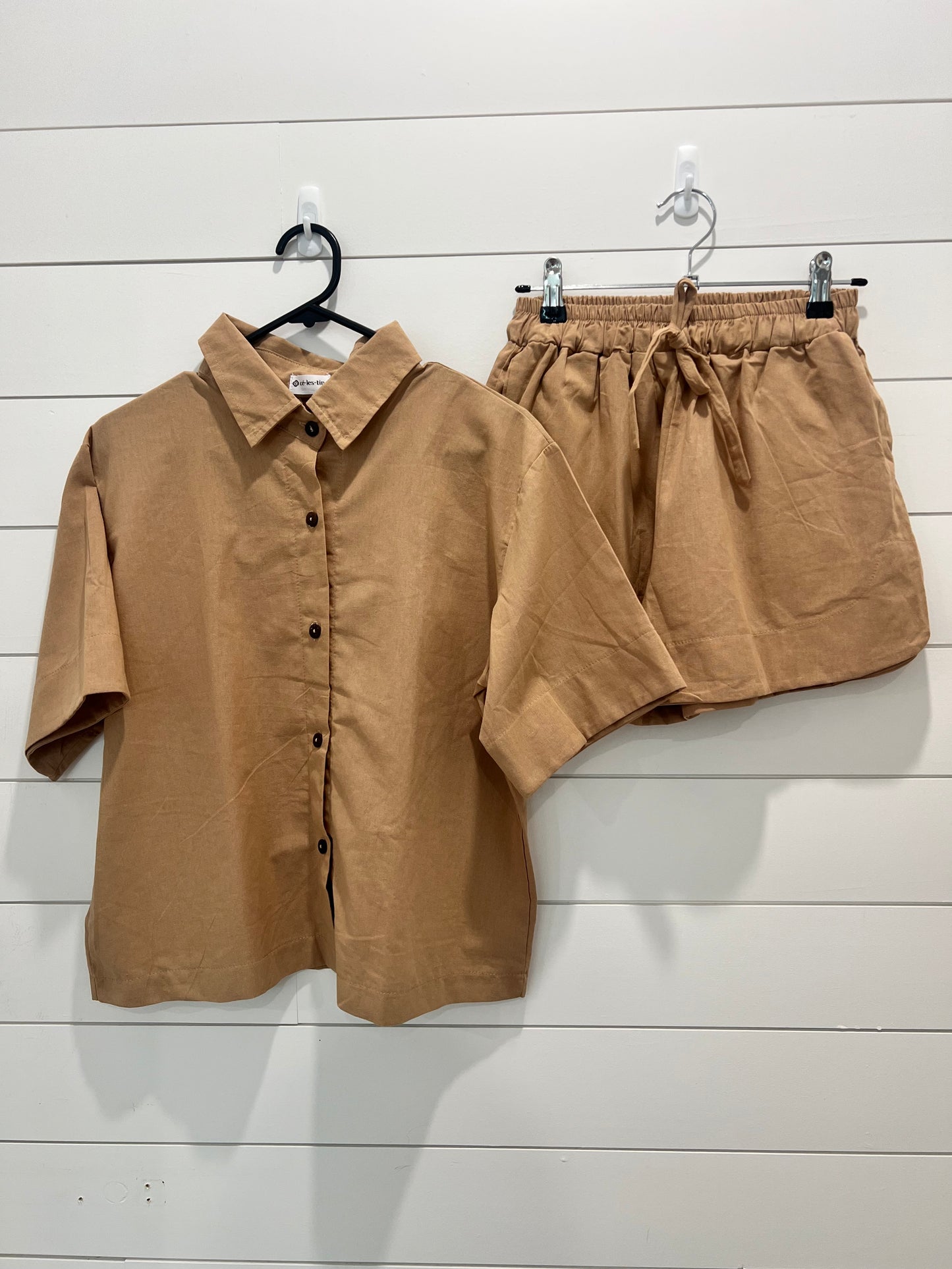 Button-Up Linen Coord