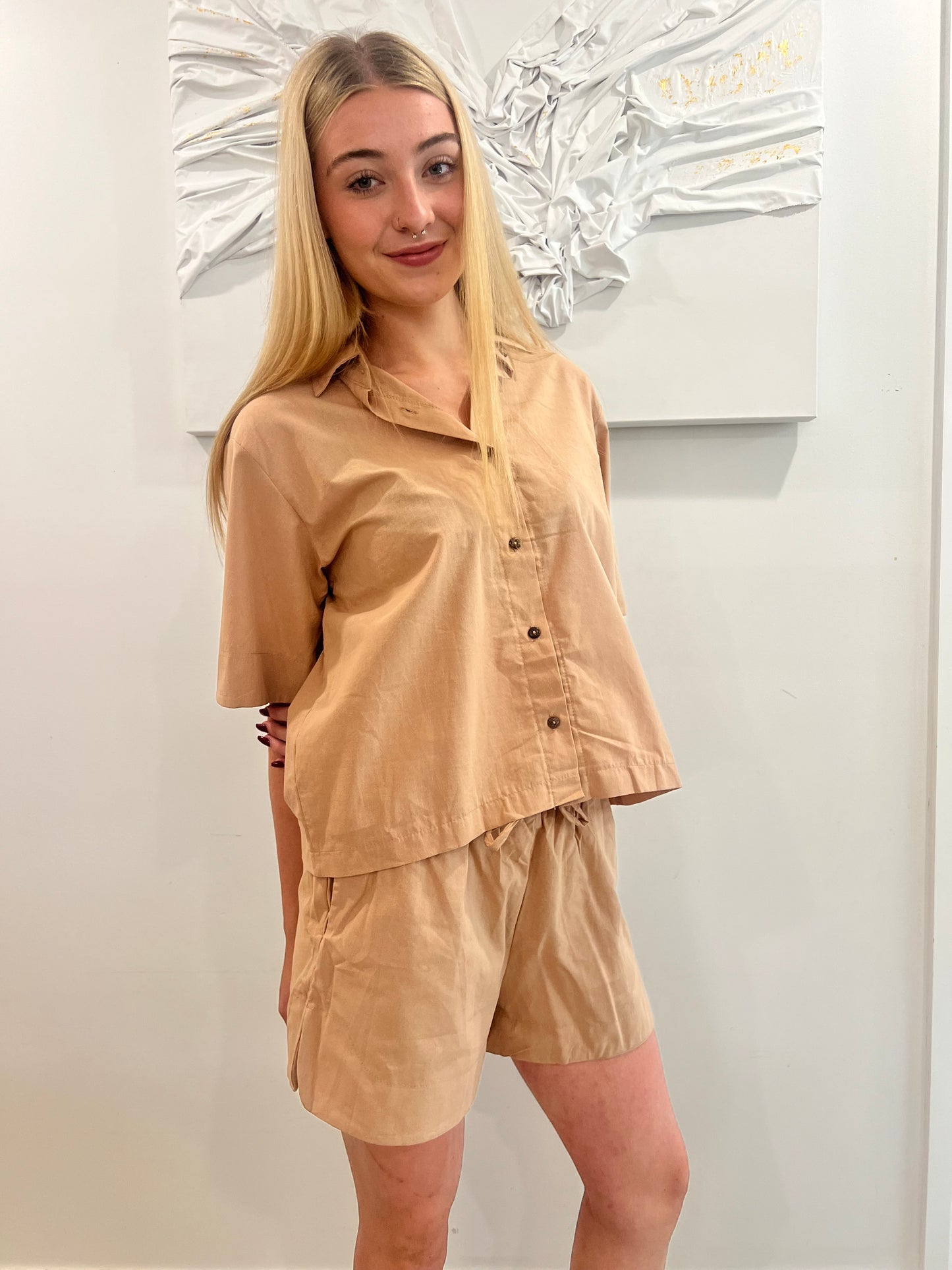 Button-Up Linen Coord