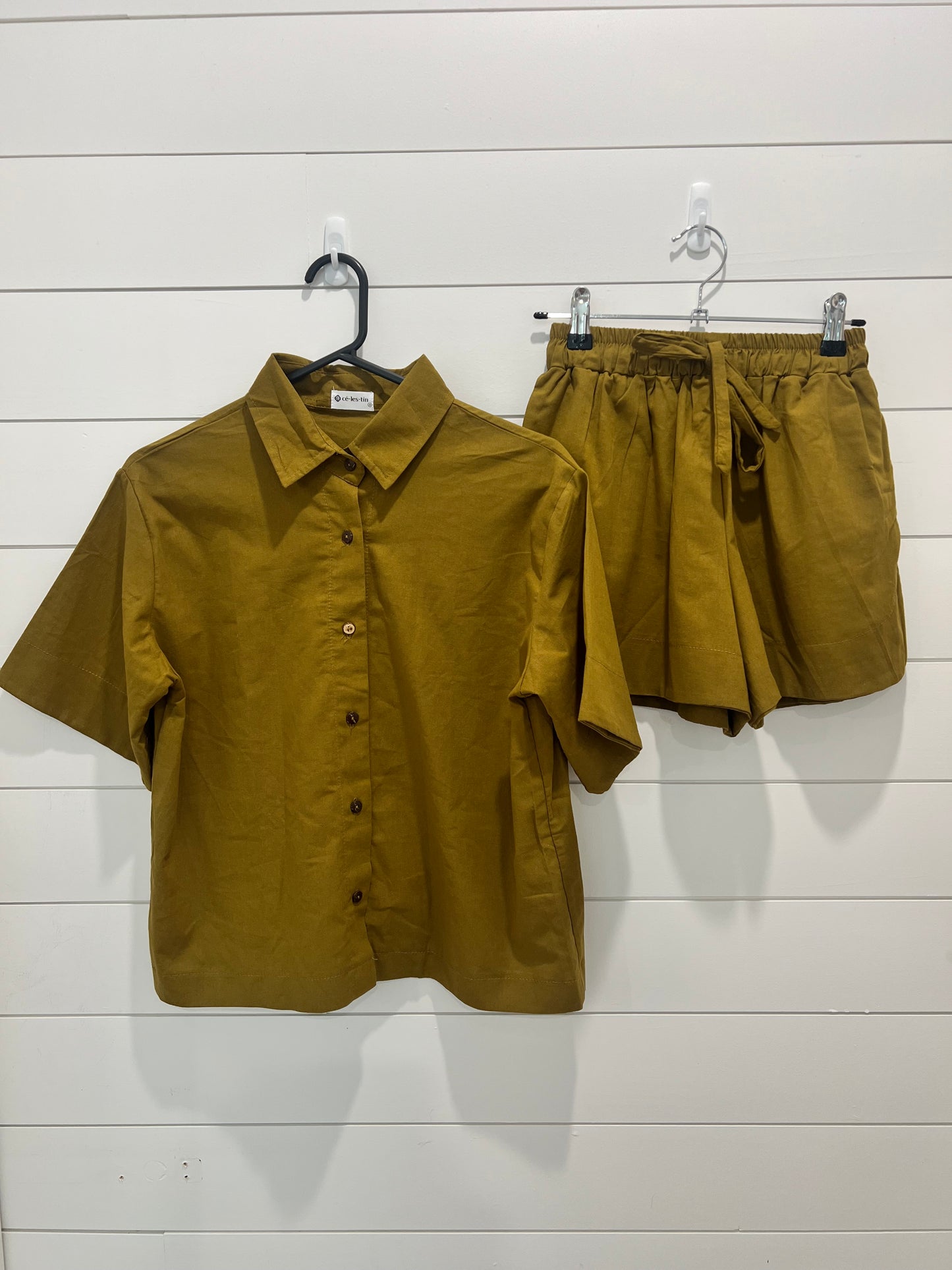 Button-Up Linen Coord