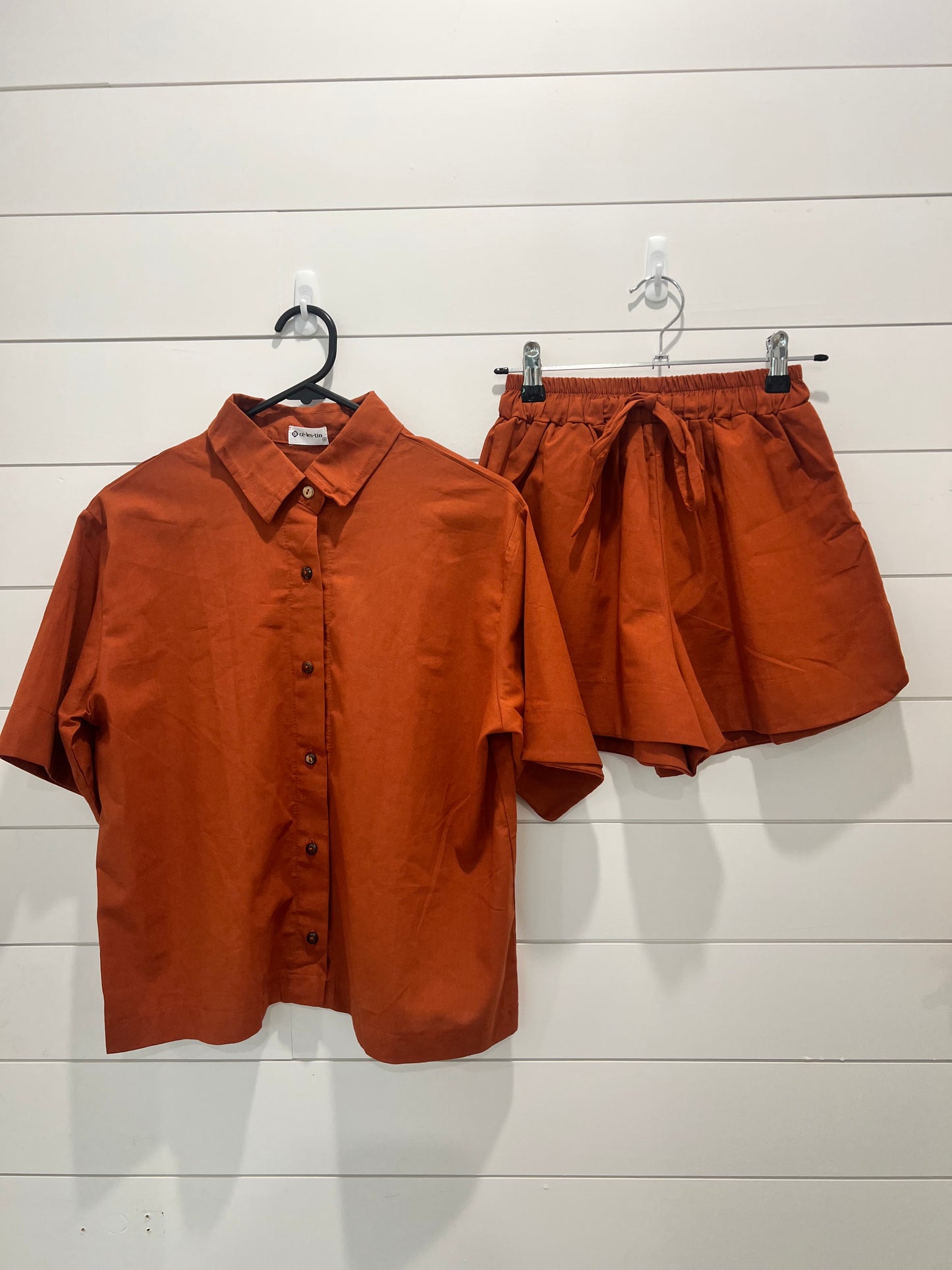 Button-Up Linen Coord