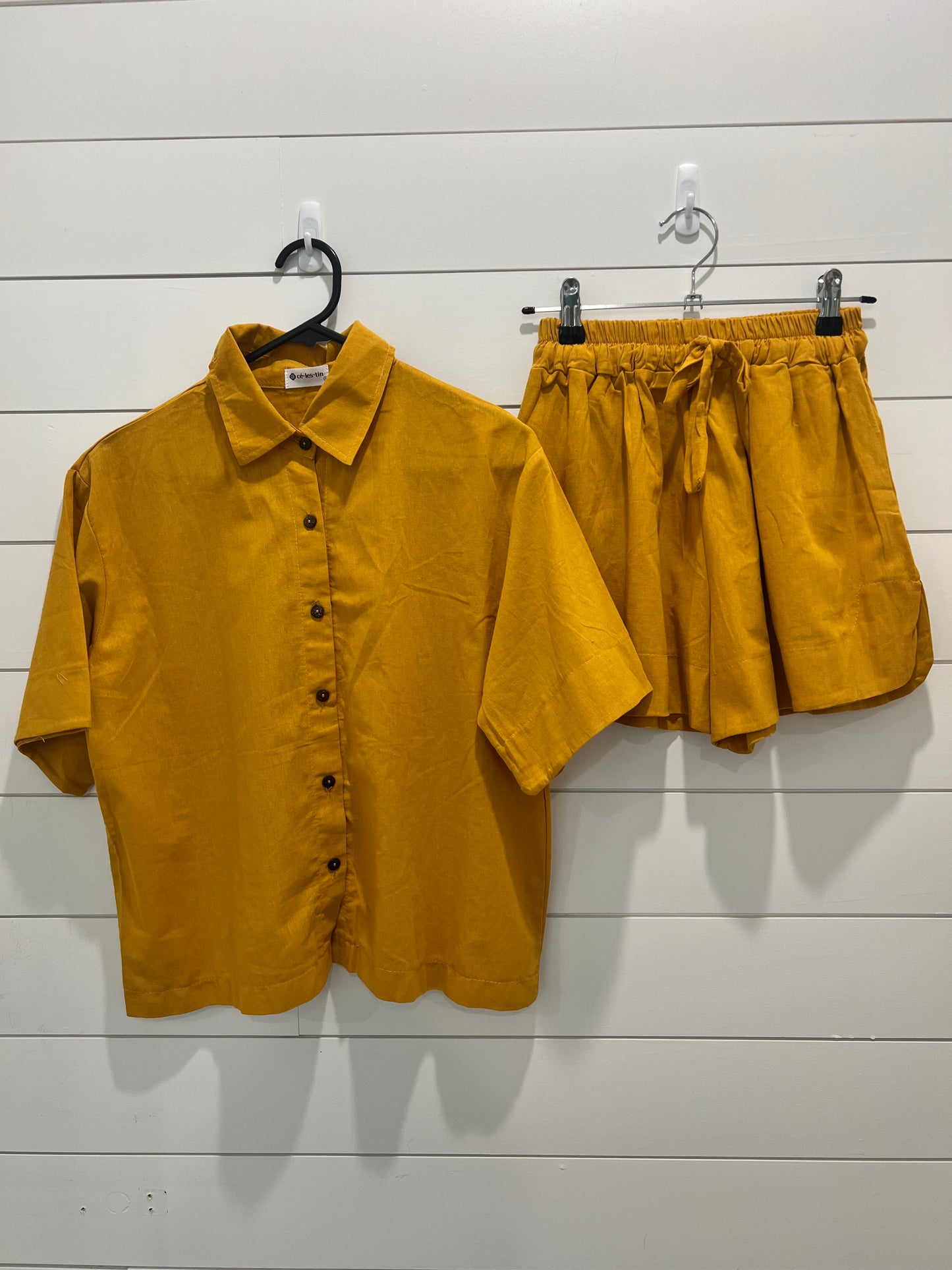 Button-Up Linen Coord