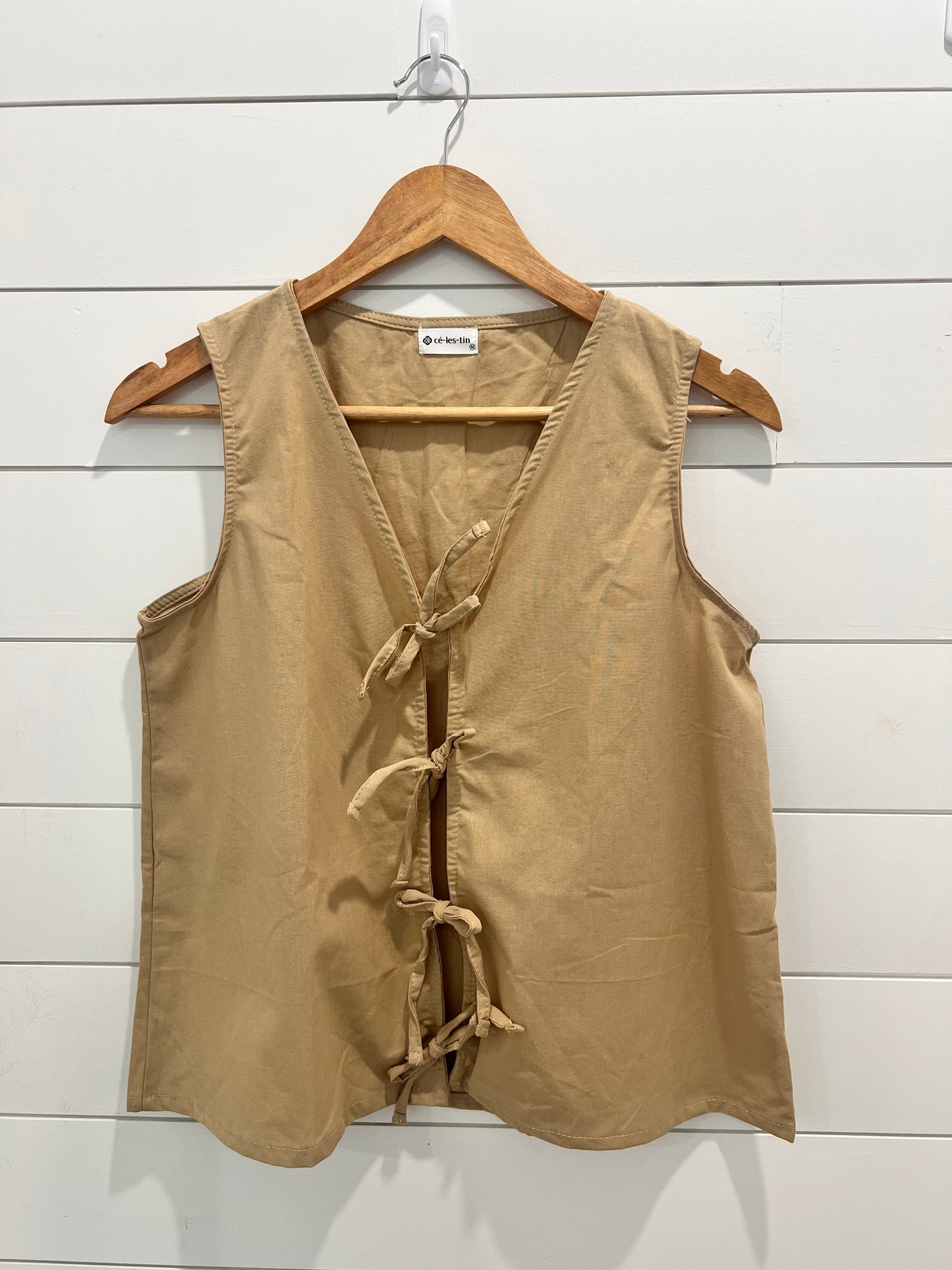 Sleeveless Ribbon Top