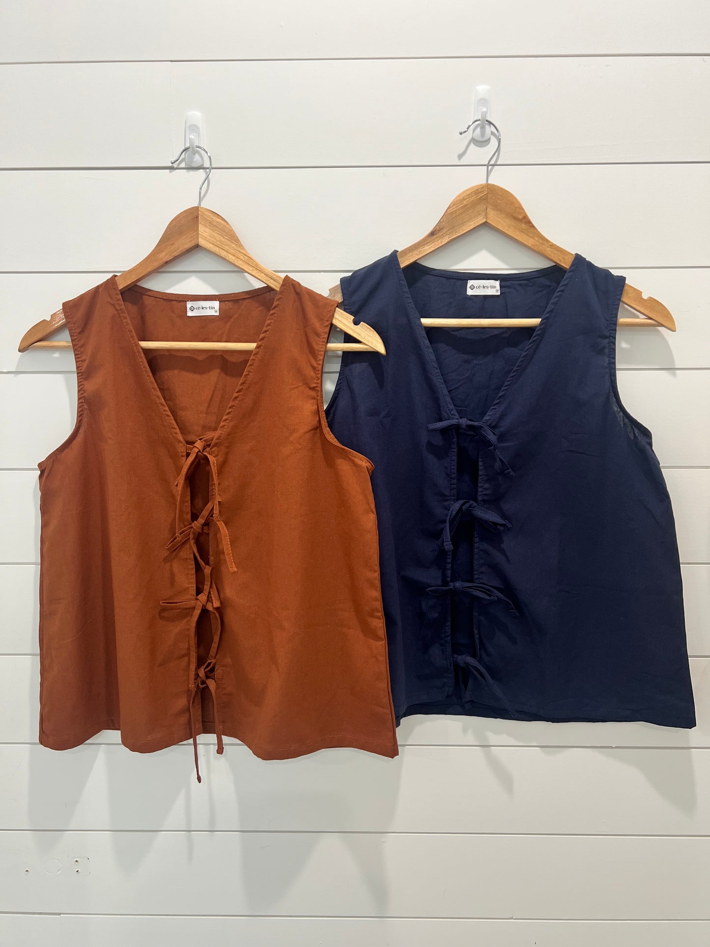 Sleeveless Ribbon Top