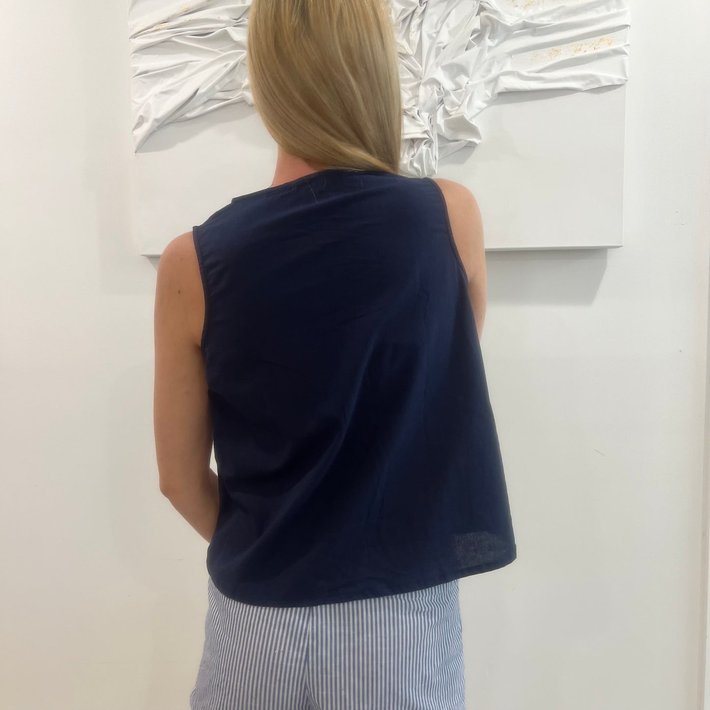 Sleeveless Ribbon Top