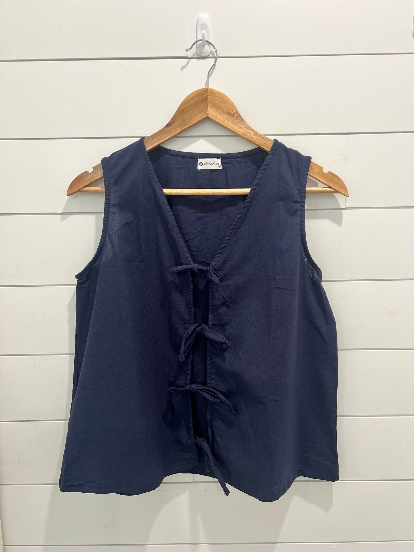 Sleeveless Ribbon Top
