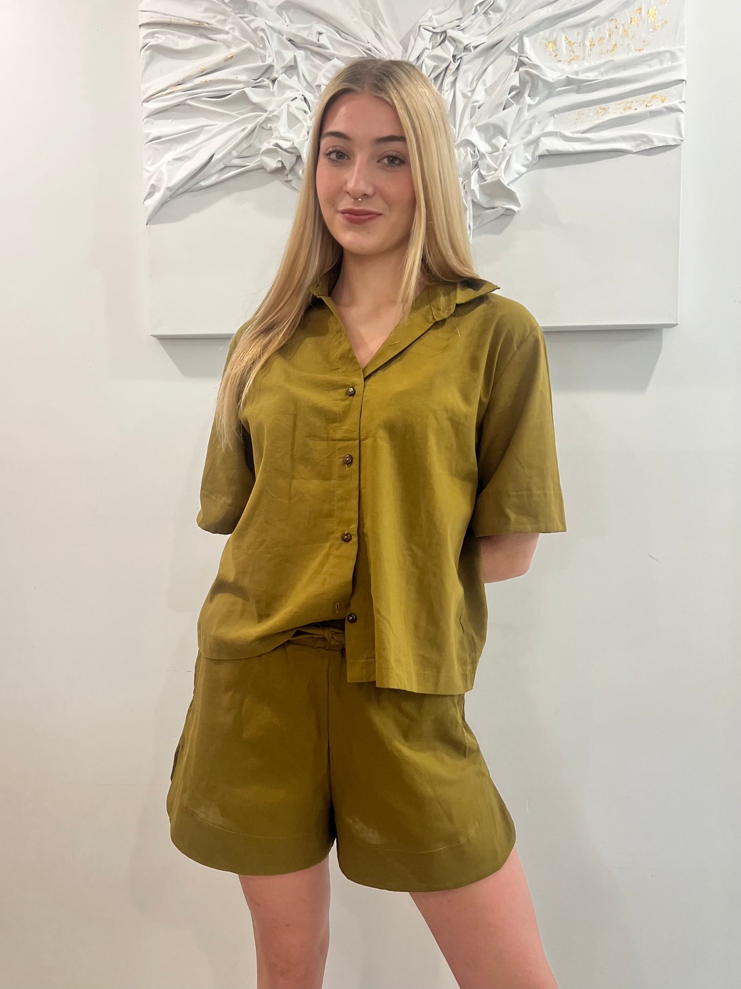 Button-Up Linen Coord